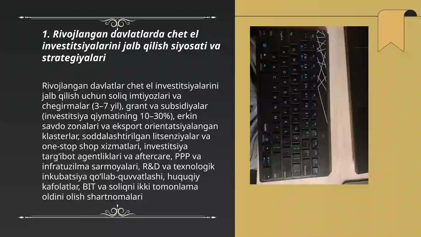 Rivojlangan davlatlarning investitsiya siyosati 3