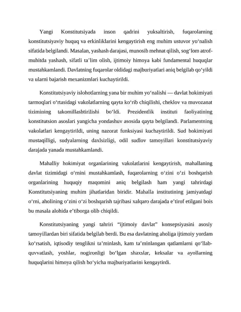 Yangi O‘zbekiston sharoitida konstitutsiyaviy islohotlarning huquqiy asoslari 3