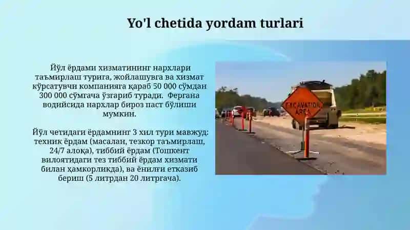 Avtomobil yòllardagi harakatga xizmat kòrsatish 3