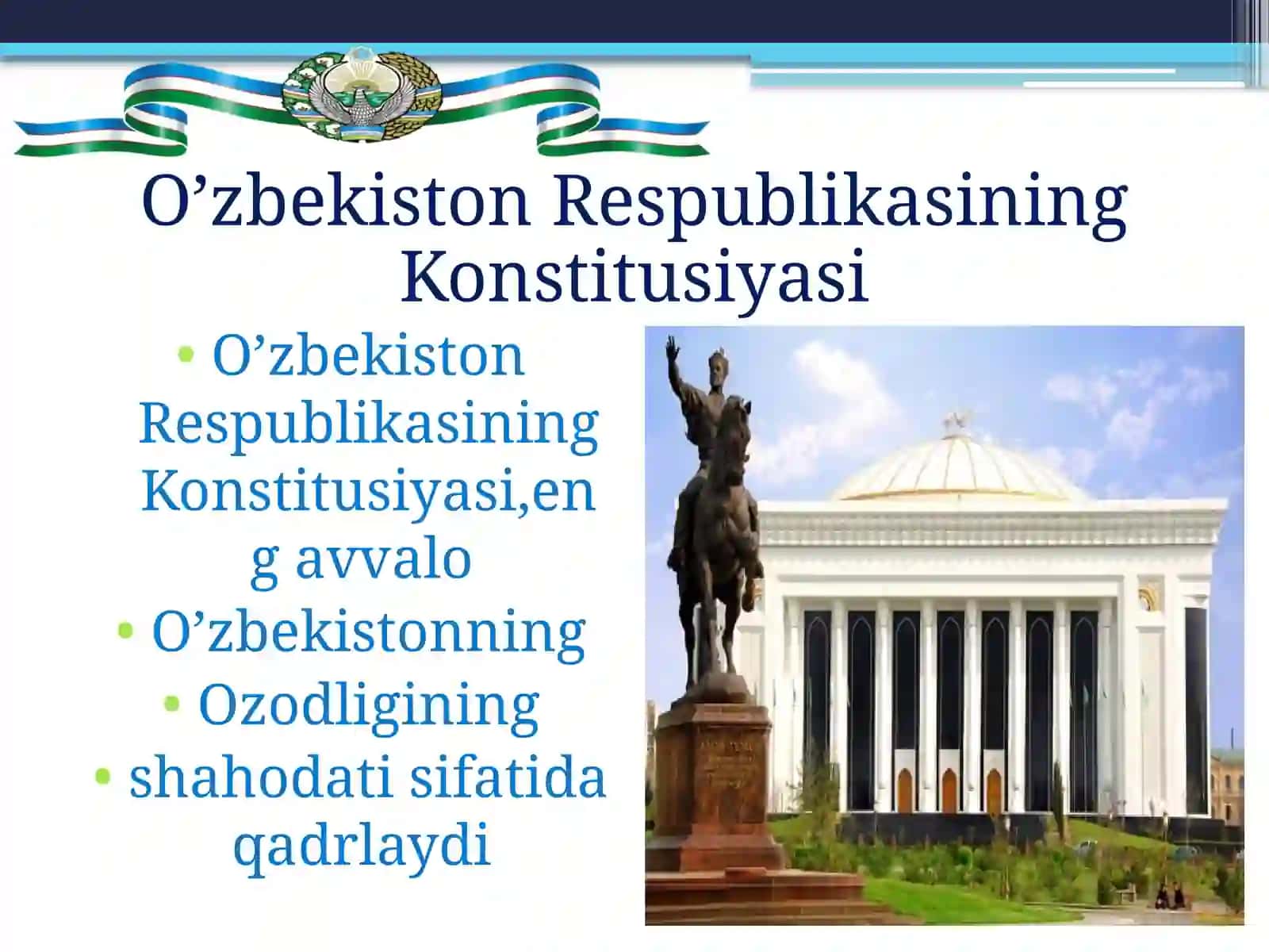 O’zbekiston Respublikasi Konstitusiyasi 3