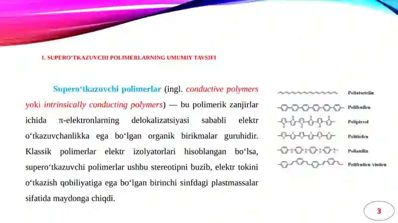 Supero'tkazuvchi polimer matritsalari - xususiyatlari, xossalar va qo'llash sohalari 3