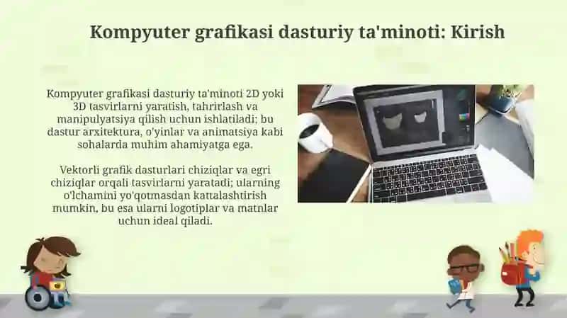 Kompyuter grafikasi dasturiy taminoti 3