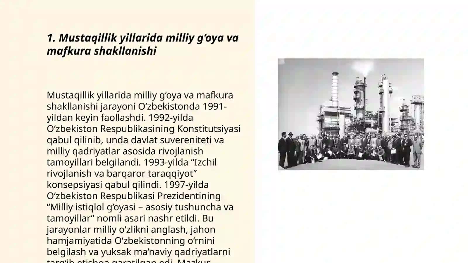 Mustaqillik yillarida Ózbekistonning manaviy VA madaniy taraqqqiyoti 3