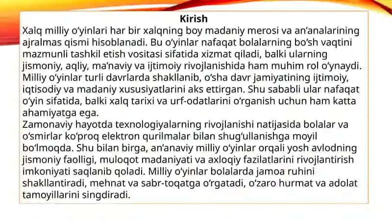 Xalq milliy o'yinlari va ularni tarbiyaviy ahamyati. 3