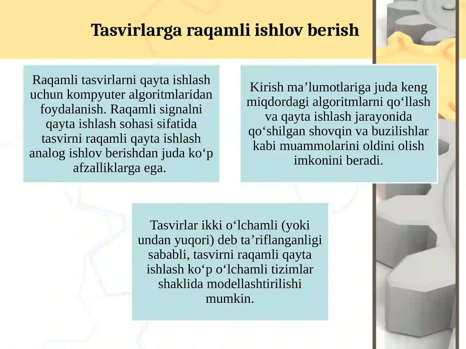 TASVIR SIFATINI OSHIRISH VA TIKLASH 3
