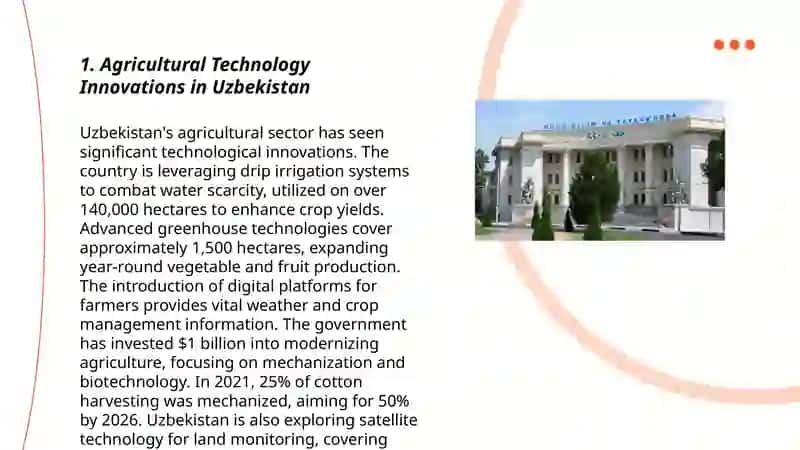 Agricultural Technology Innovations in Uzbekistan 3