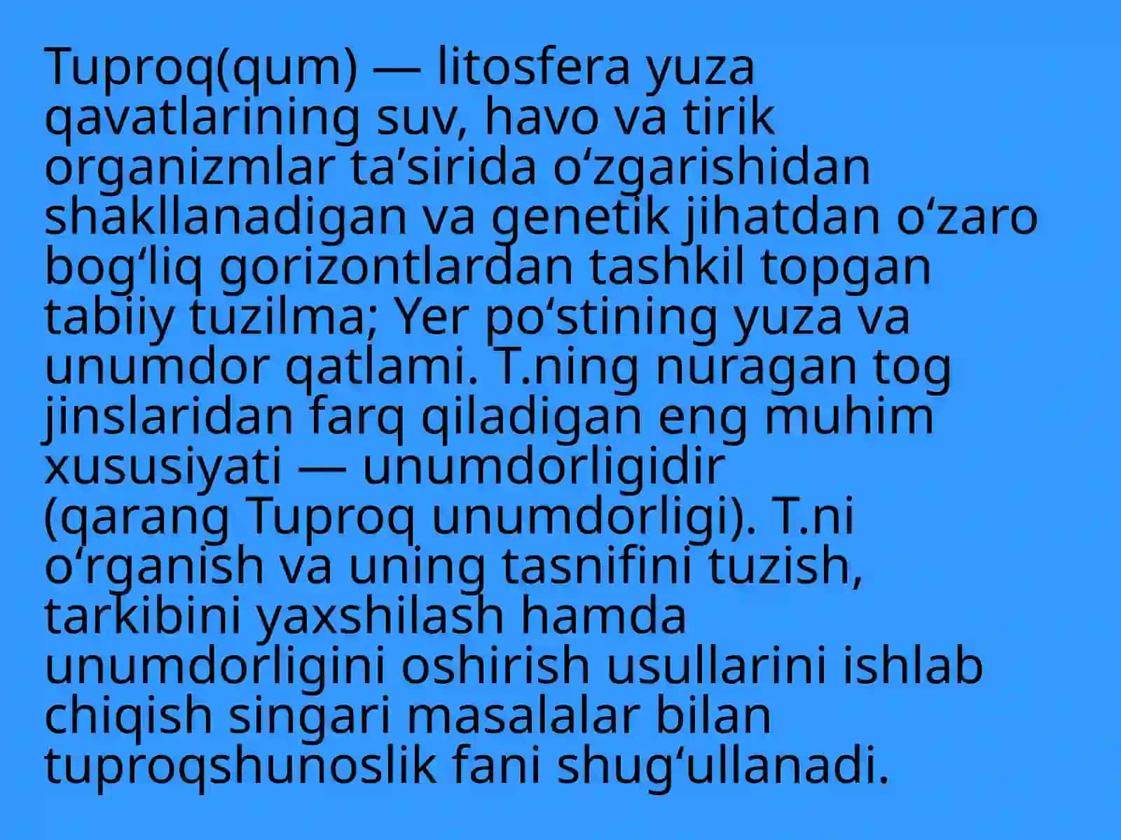 Zokirova Pariziodaning agrokimyo va tuproshunoslik fanidan 3