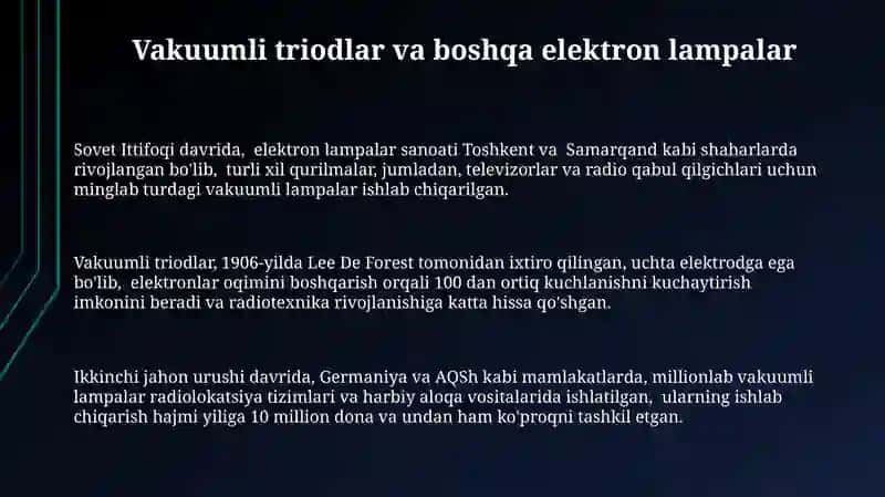 Vakumda elektr tôki 3
