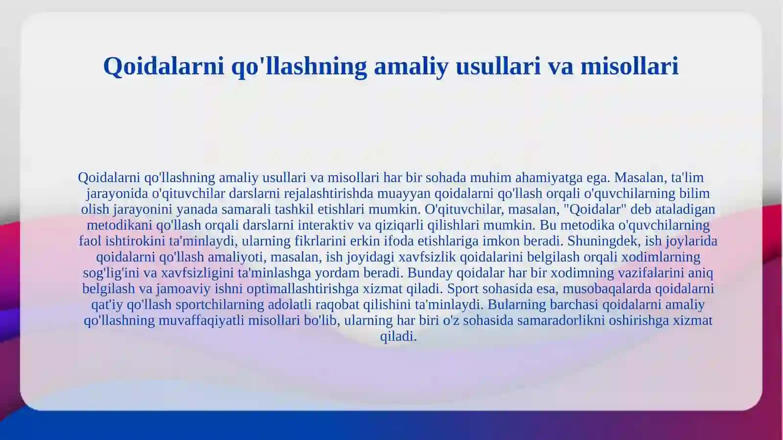 QMQ 2.01.03-19 1.Asosiy qoidalar haqida 3