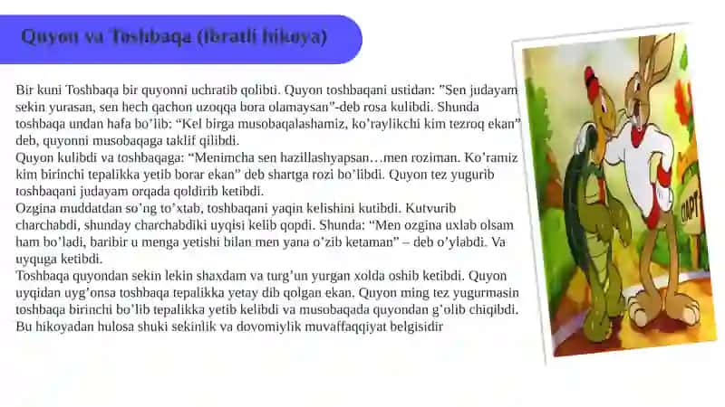 Sinfdan tashqari o‘qish metodikasi fanidan 3