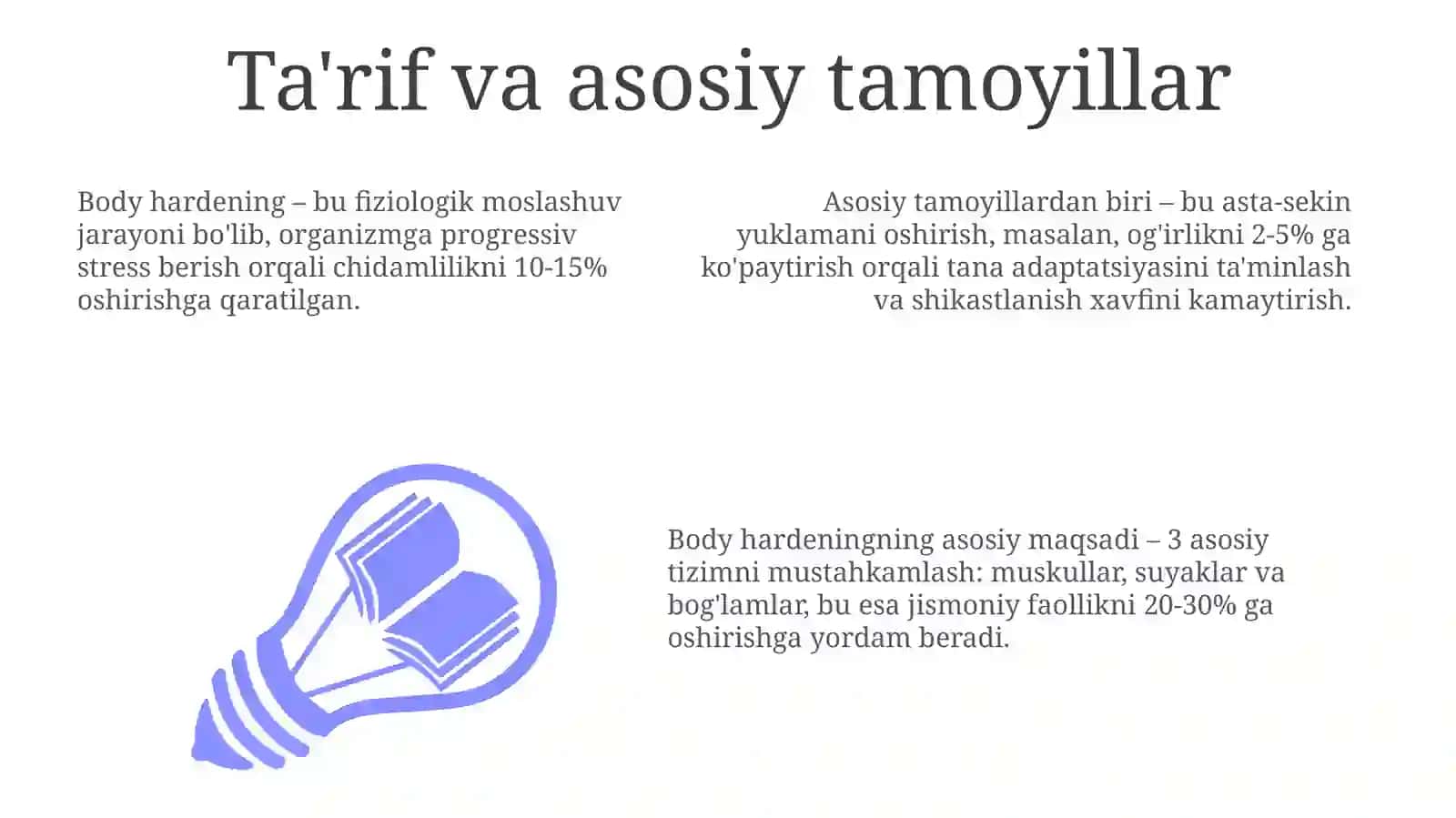 Chidamlilikning ilmiy asoslari: ta'riflar va asosiy tamoyillar 3