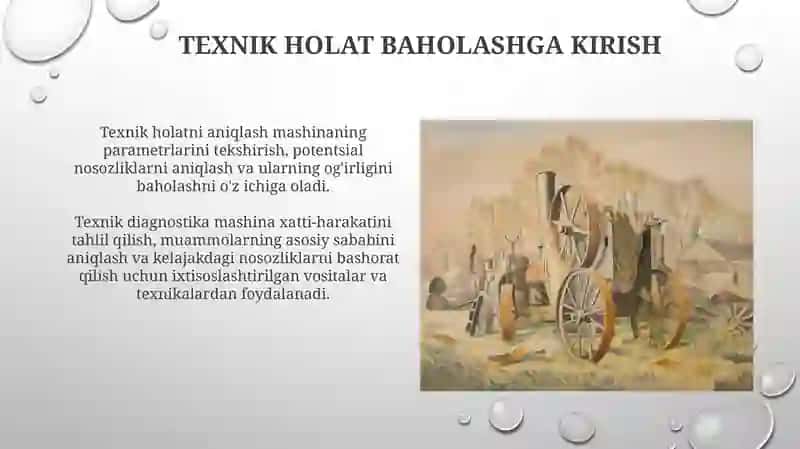 Mashinalarni texnik xolatini aniqlash va texnik diagnostikasi 3