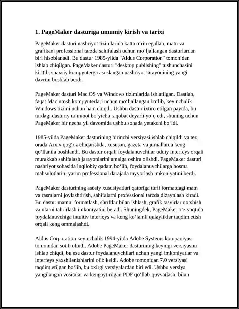 PageMaker dasturi 3