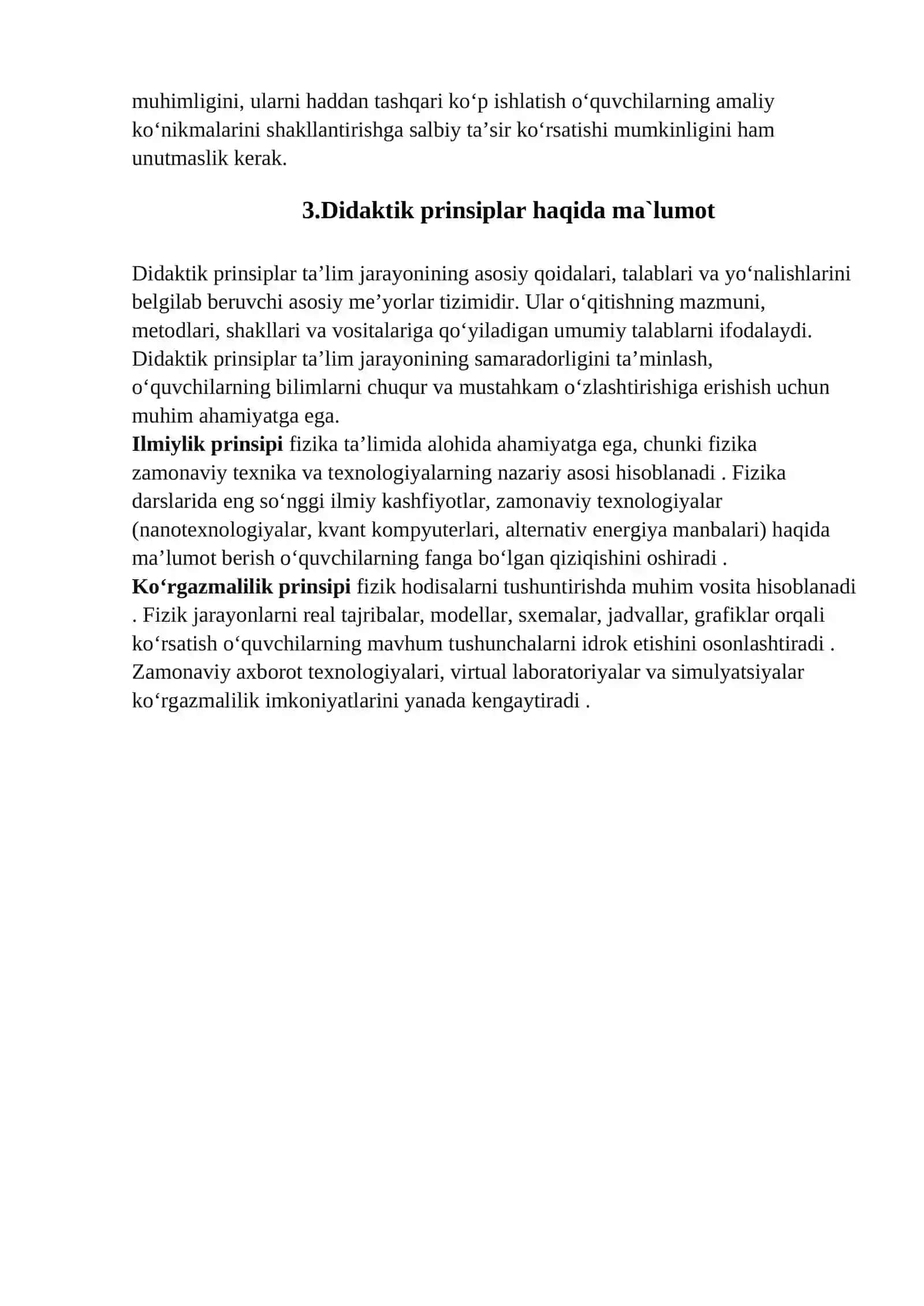 Fizikani o`qitishda pedagogik texnologiyaning roli 3