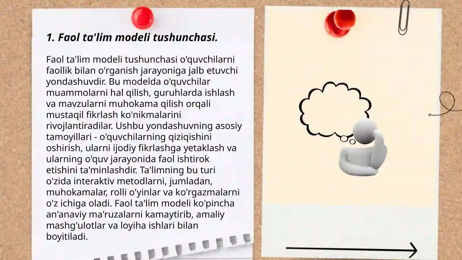 Faol ta'lim modeli va uning òqitishdagi afzalliklari 3