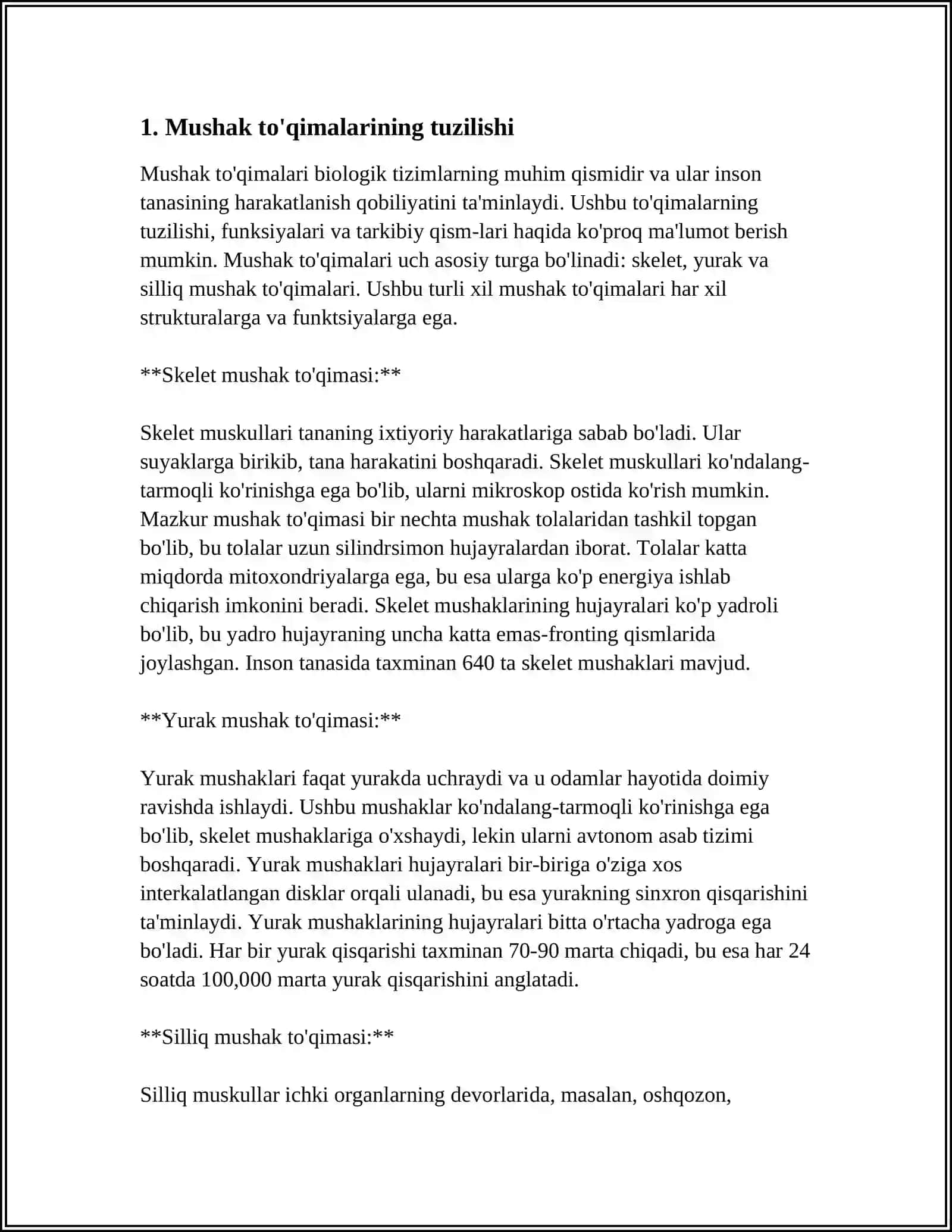 MUSHAKLARNING ISHI VA BIOMEXANIKASI. LASGRAF MUSHAKLAR TO’G’RISIDA TA’LIMOTI 3