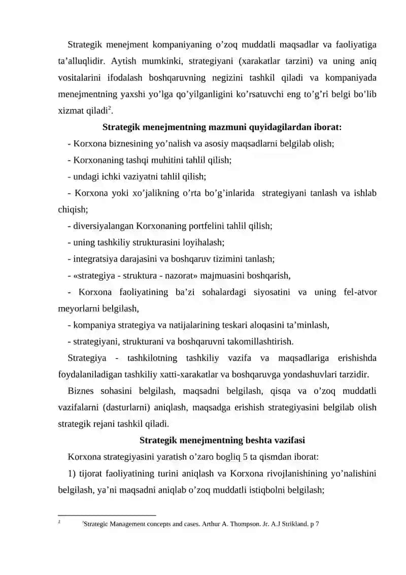 Strategik boshqaruv iqtisodiyoti 3