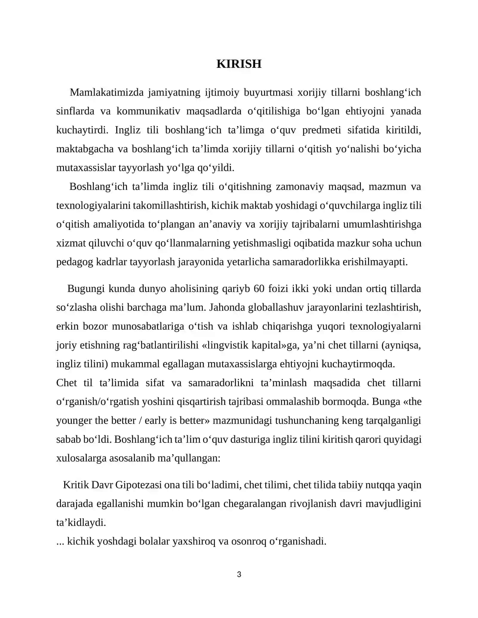 INGLIZ TILIDA OʻZBEKONA URF-ODATLARNI OʻRGATISH ISHLANMA LOYIHASI 3