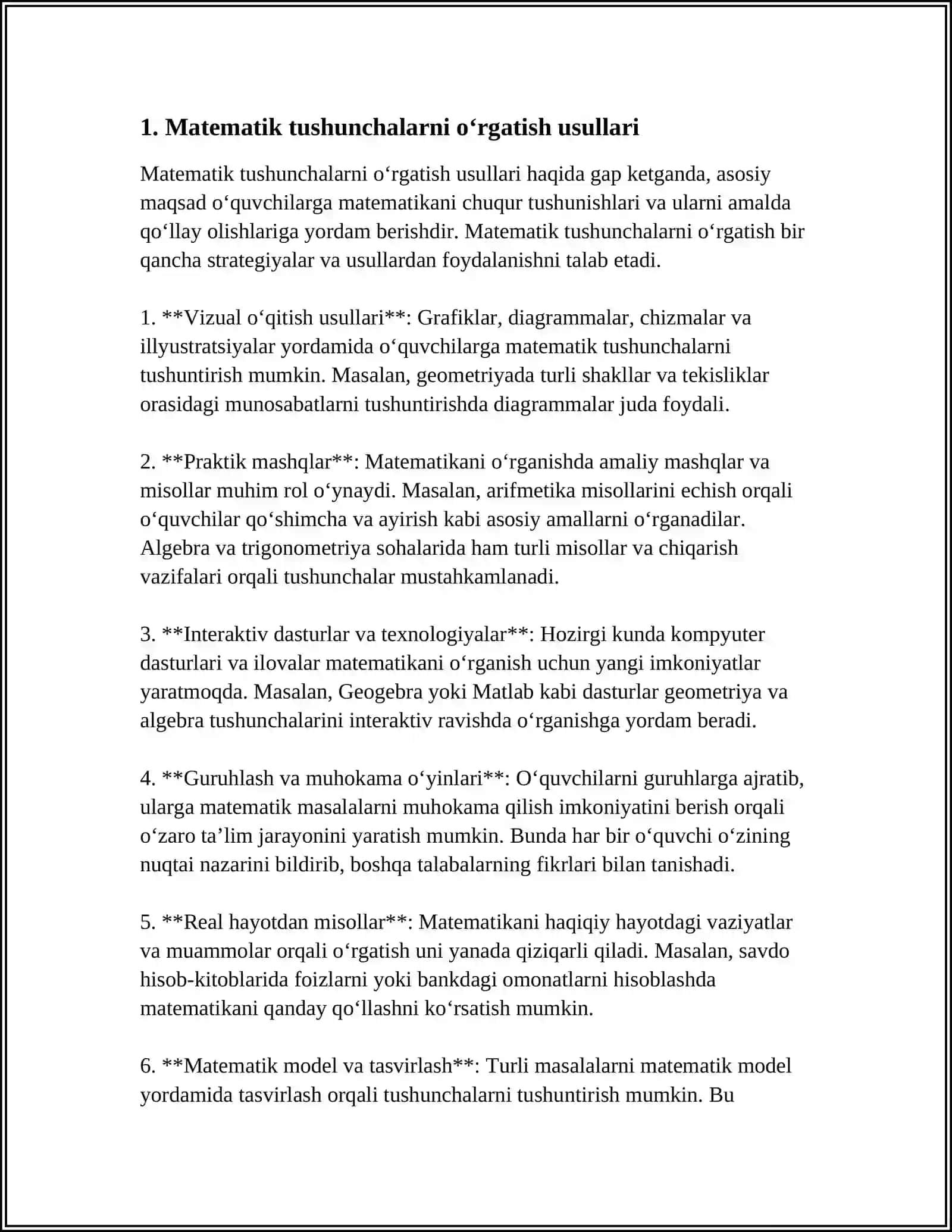 BOSHLANG'ICH SINFLARDA MATEMATIKADAN DTS TAHLILI 3