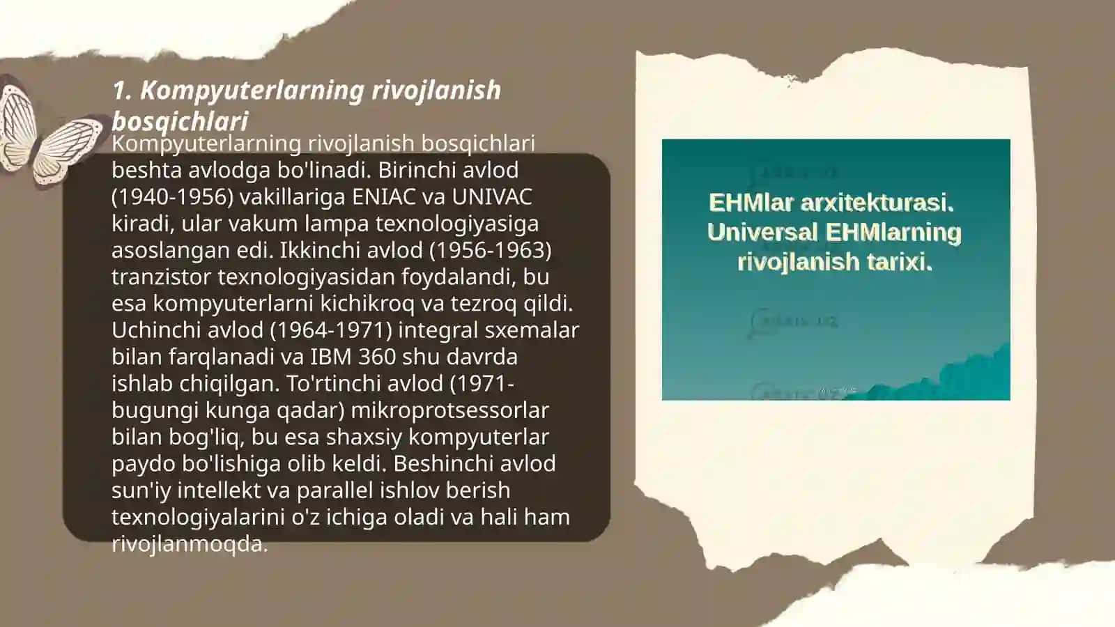 Kompyuterlar tarixi ishlash prinsiplari va arxitekturasi 3