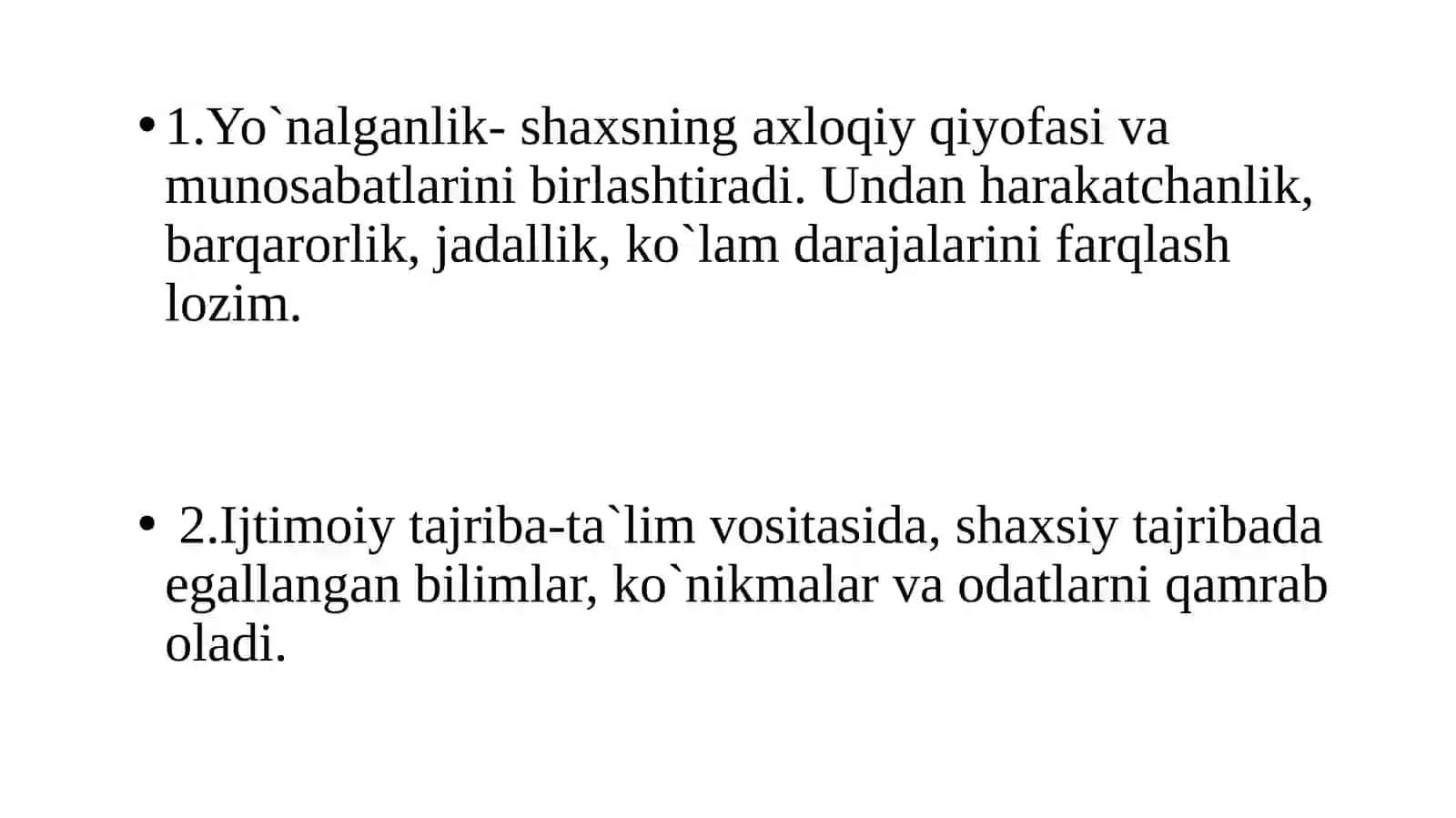 Shaxsning o'rganish metodlari 3