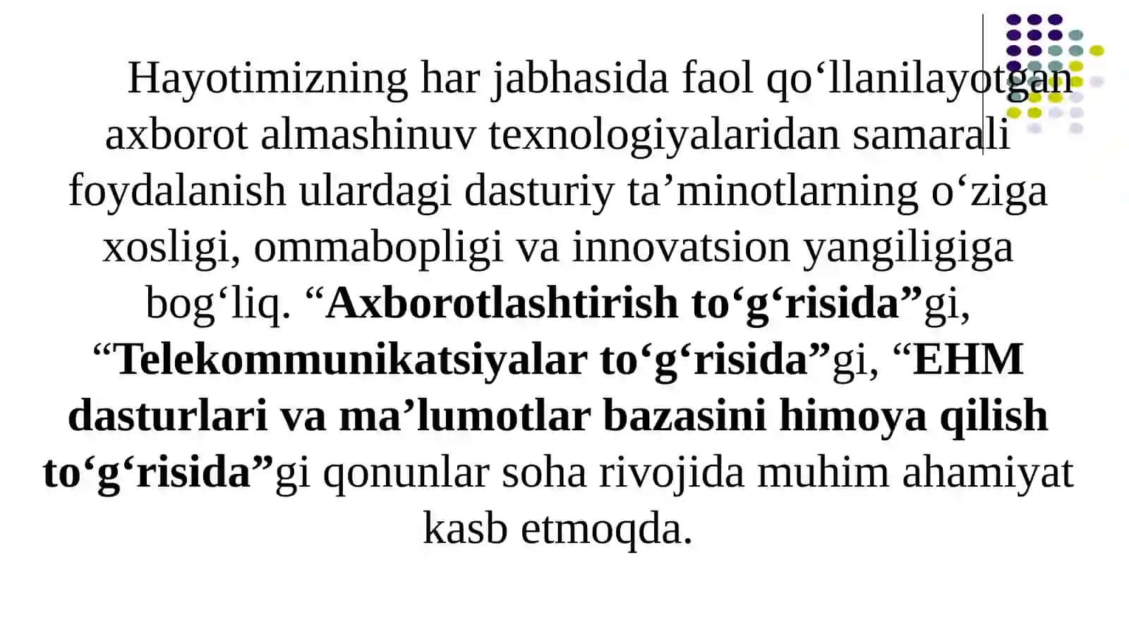 IQTISODIYOTDA FOYDALANILADIGAN DASTURIY MAHSULOTLAR 3