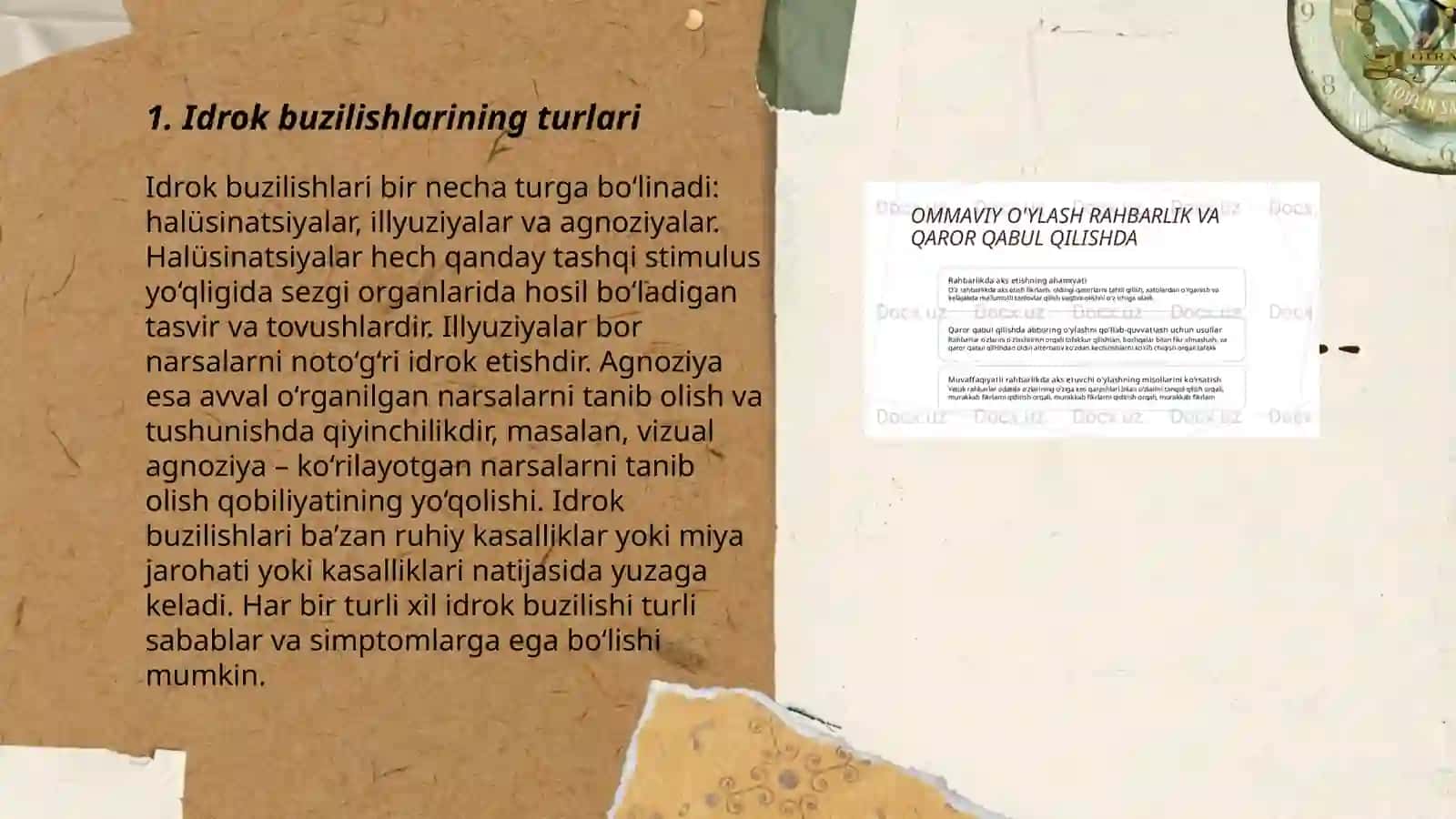 Idrok buzilishlari 3