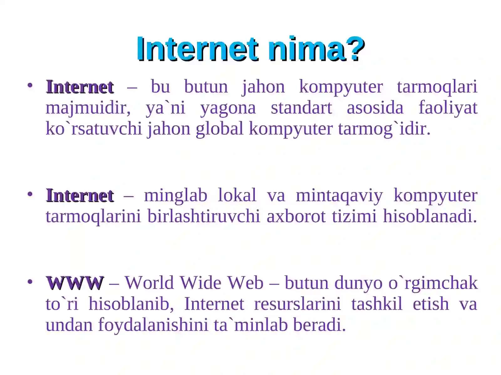 Internetda ishlashni ta’minlovchi dasturlarni o’qitish metodikasi 3