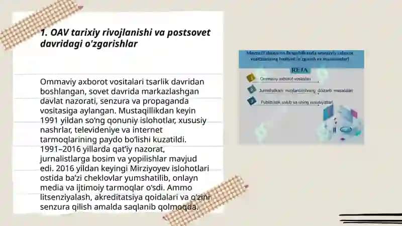 OAV faoliyatini tartibga soluvchi qonunchilik va siyosat 3