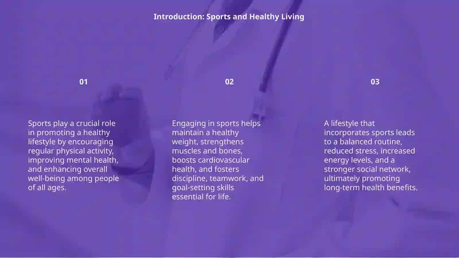 The role of a sport in a healthy lifesthyle 3