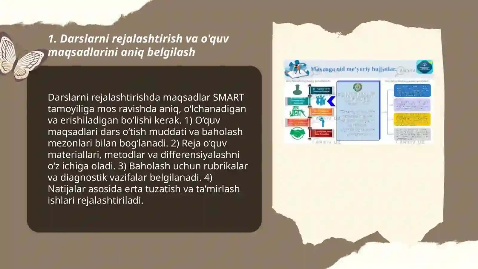 Sinf rahbarining o'quv faoliyati samaradorligini oshirishga qo'yilgan talablar 3