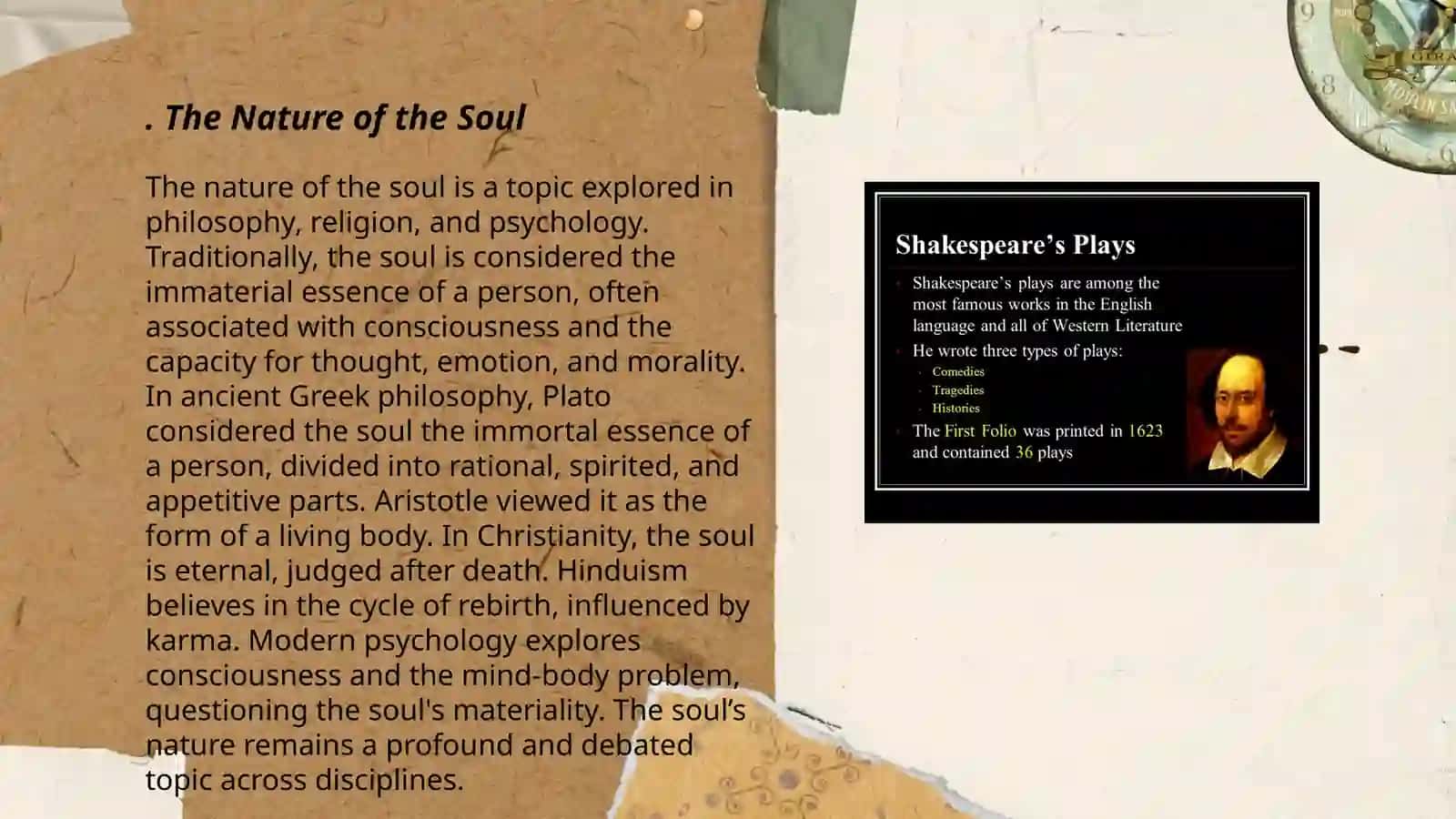 Spiritual description in the works of W. Shakespeare 3