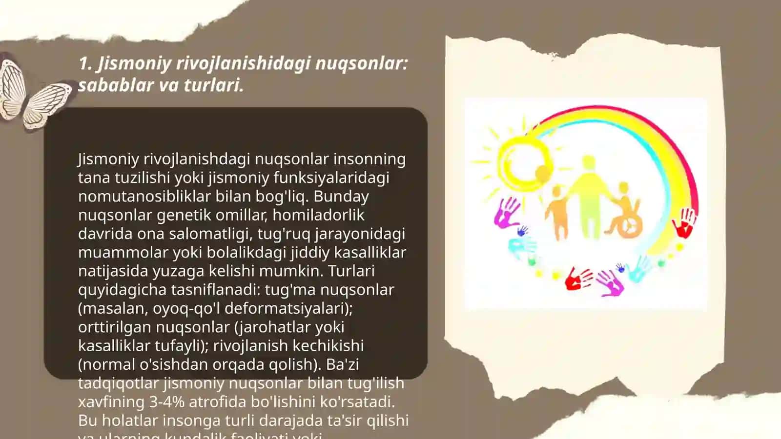 O‘zbekiston Respublikasida jismoniy va ruhiy rivojlanishida nuqsoni bo‘lgan bolalar va o‘smirlarning ijtimoiy himoyasi 3
