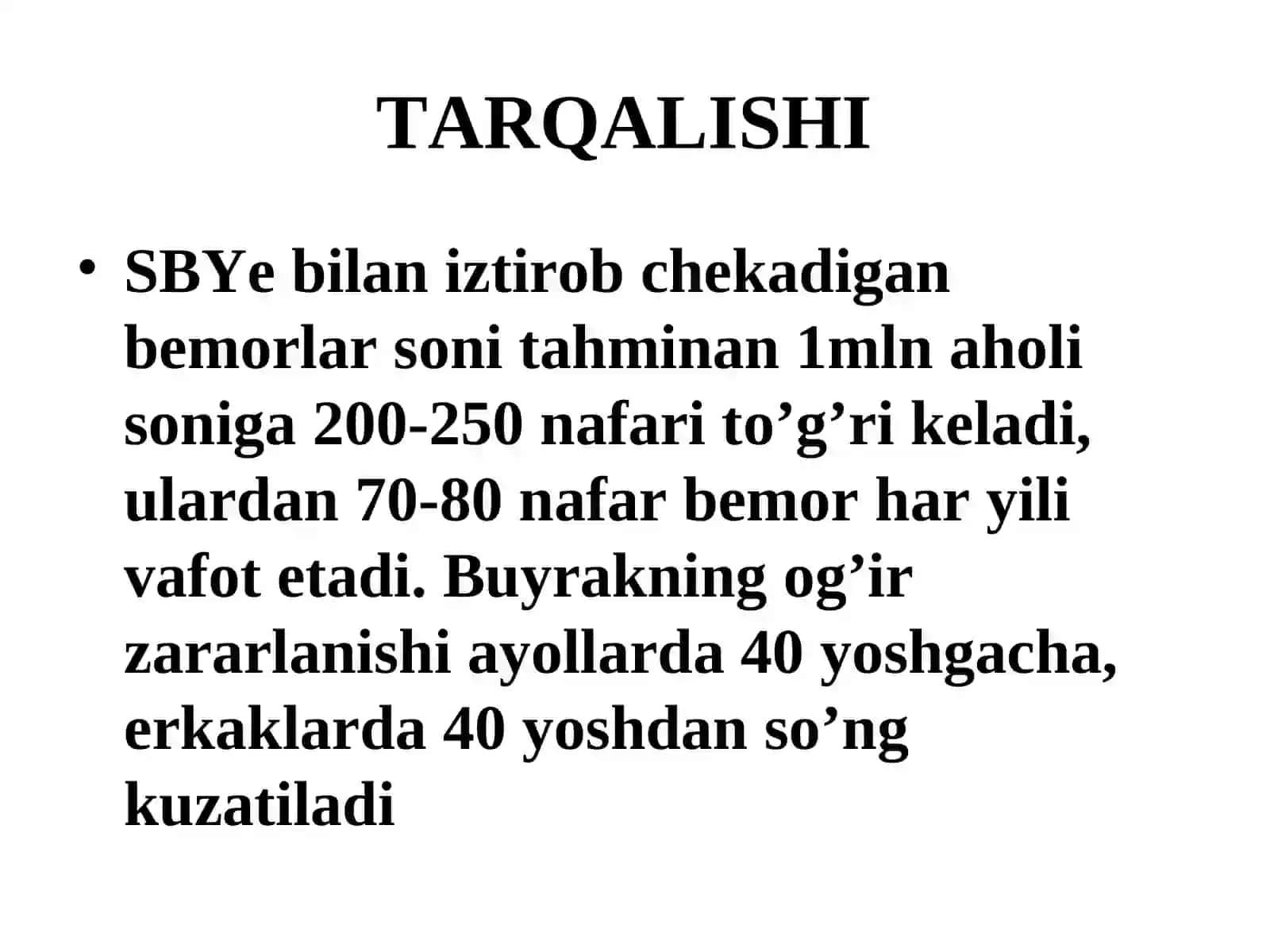 Surunkali buyrak yetishmovchiligi 3