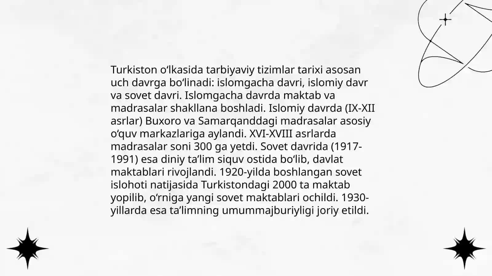 Turkiston õlkasida tarbiya, maktab va pedagagik fikrlar 3