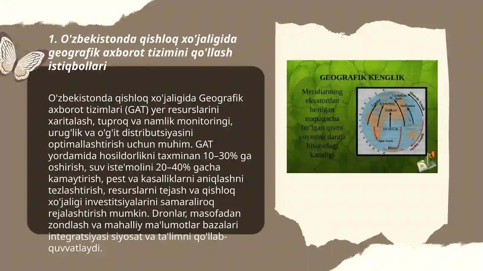 O'zbekistonda qishloq xo'jaligida geografik axborot tizimini qo'llash istiqbollari 3