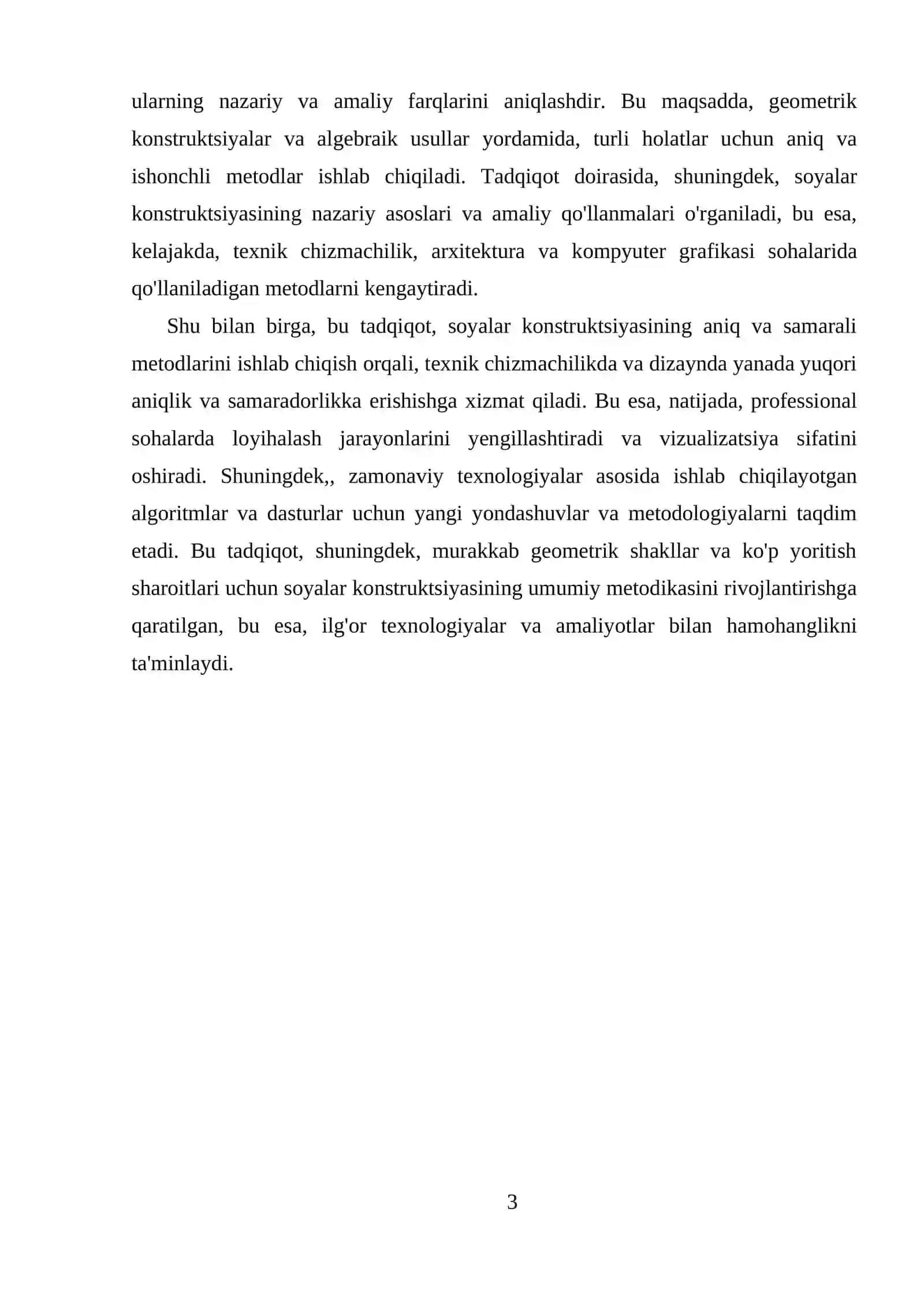 Ortogonal proeksiyalarda to'g'ri chiziqlarning soyalarini yasash 3