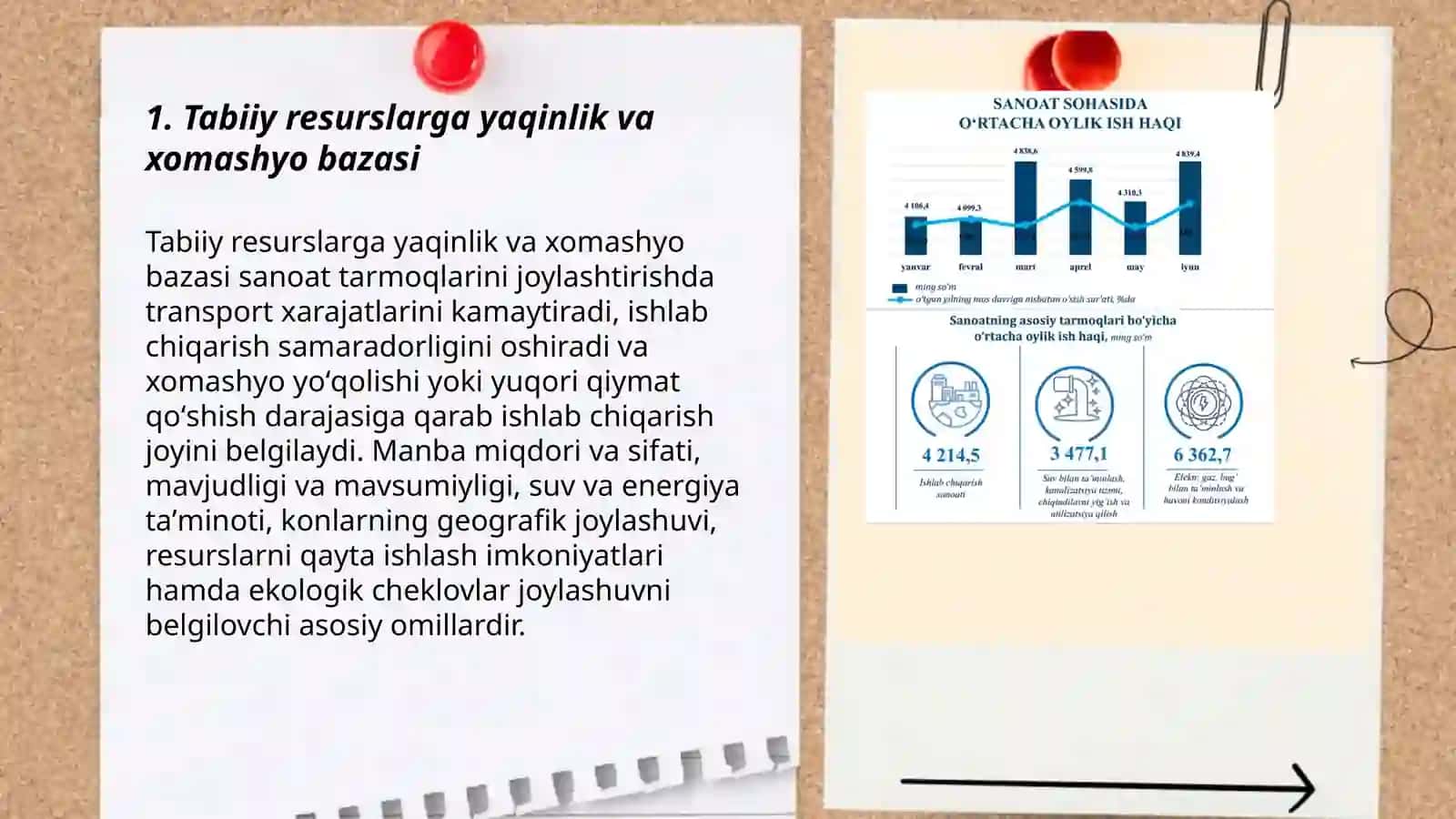 Tabiiy resurslarga yaqinlik va xomashyo bazasi 3