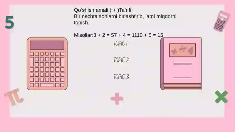 Matematik amallar. 3