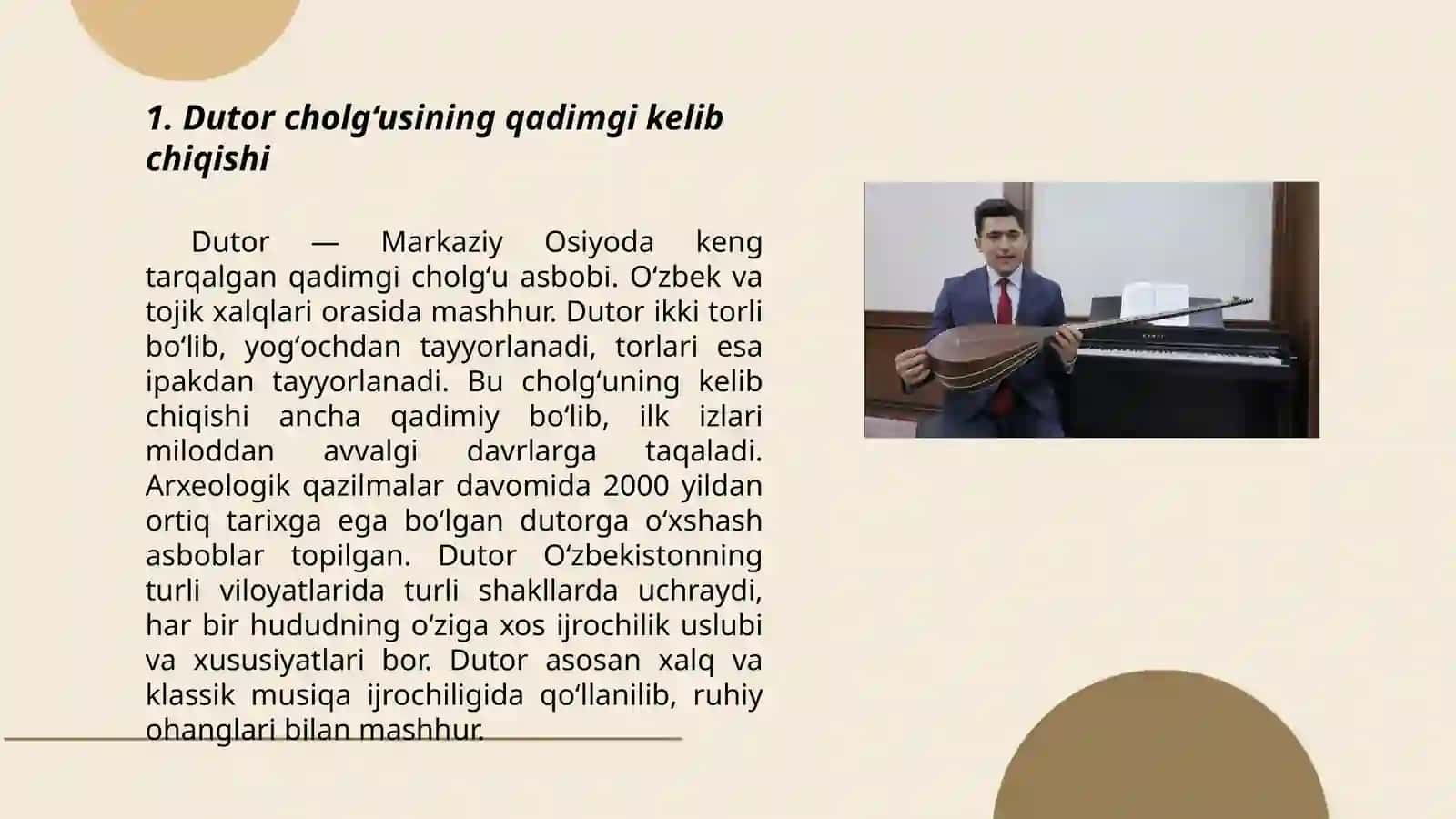Dutor cholğusi kelib chiqish tarixi 3