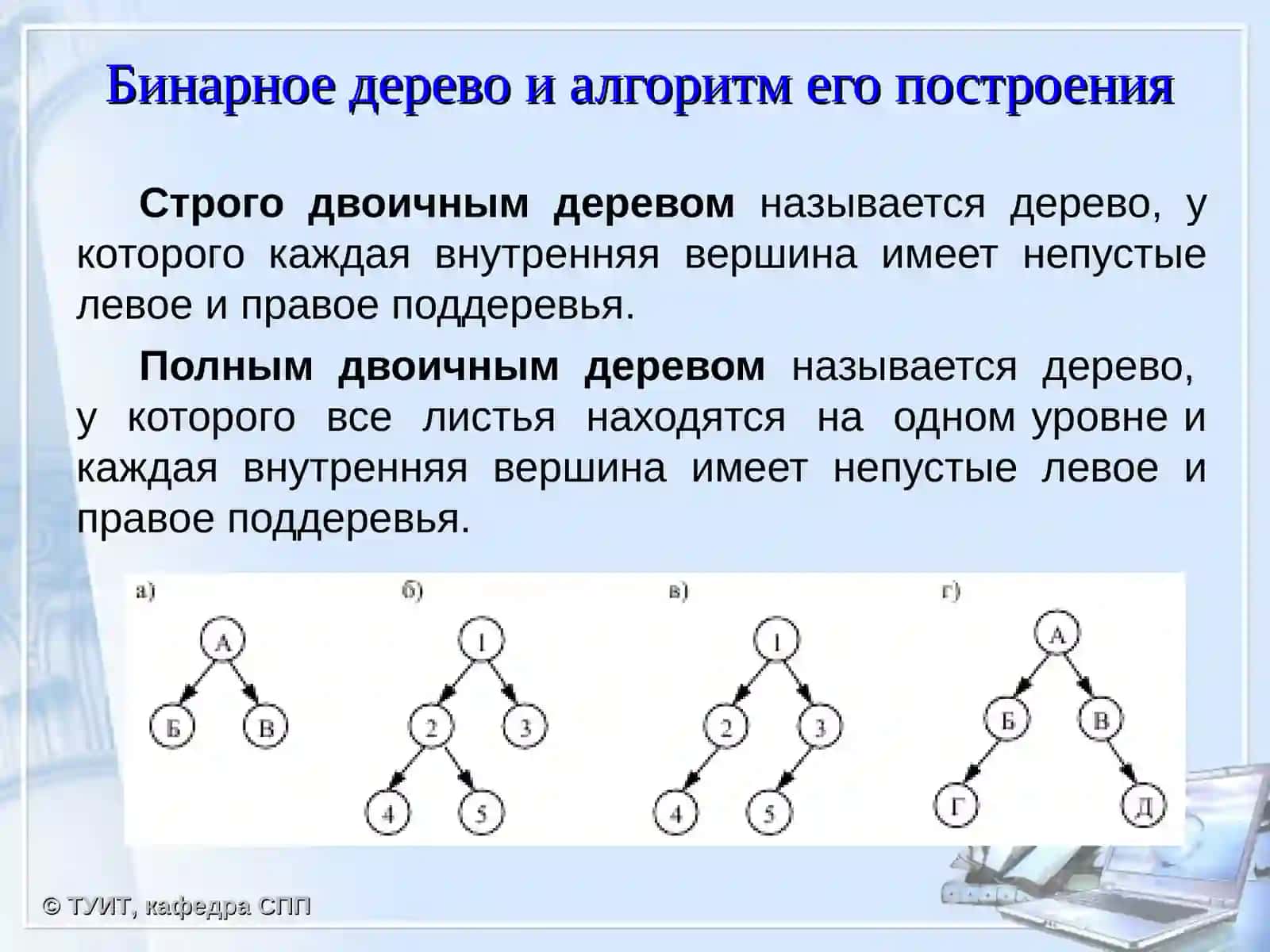 Бинарное дерево и алгоритмы операций над бинарными деревьями 3