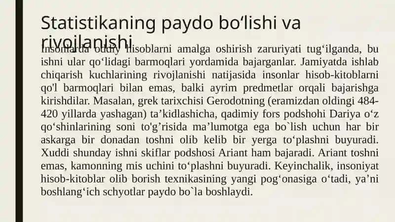 Statistika fanining predmeti va uslubi. Statistik kuzatish uslubiyati 3