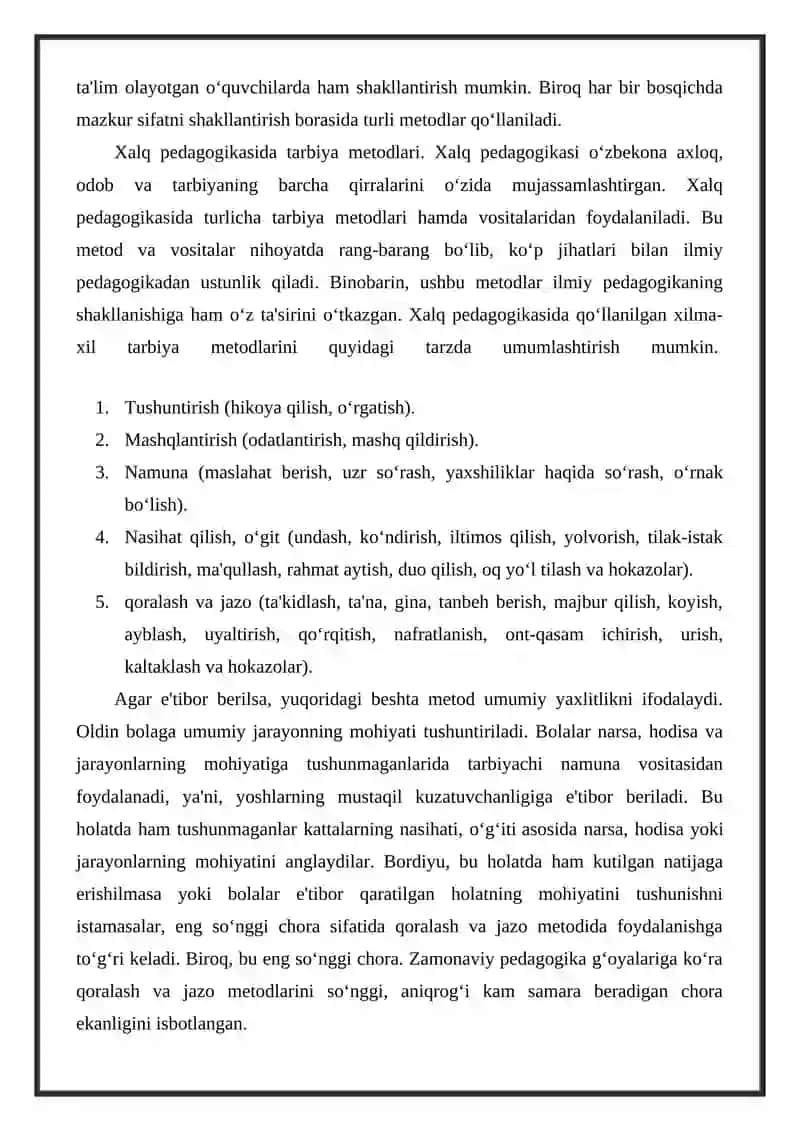 Tarbiya metodlari 3