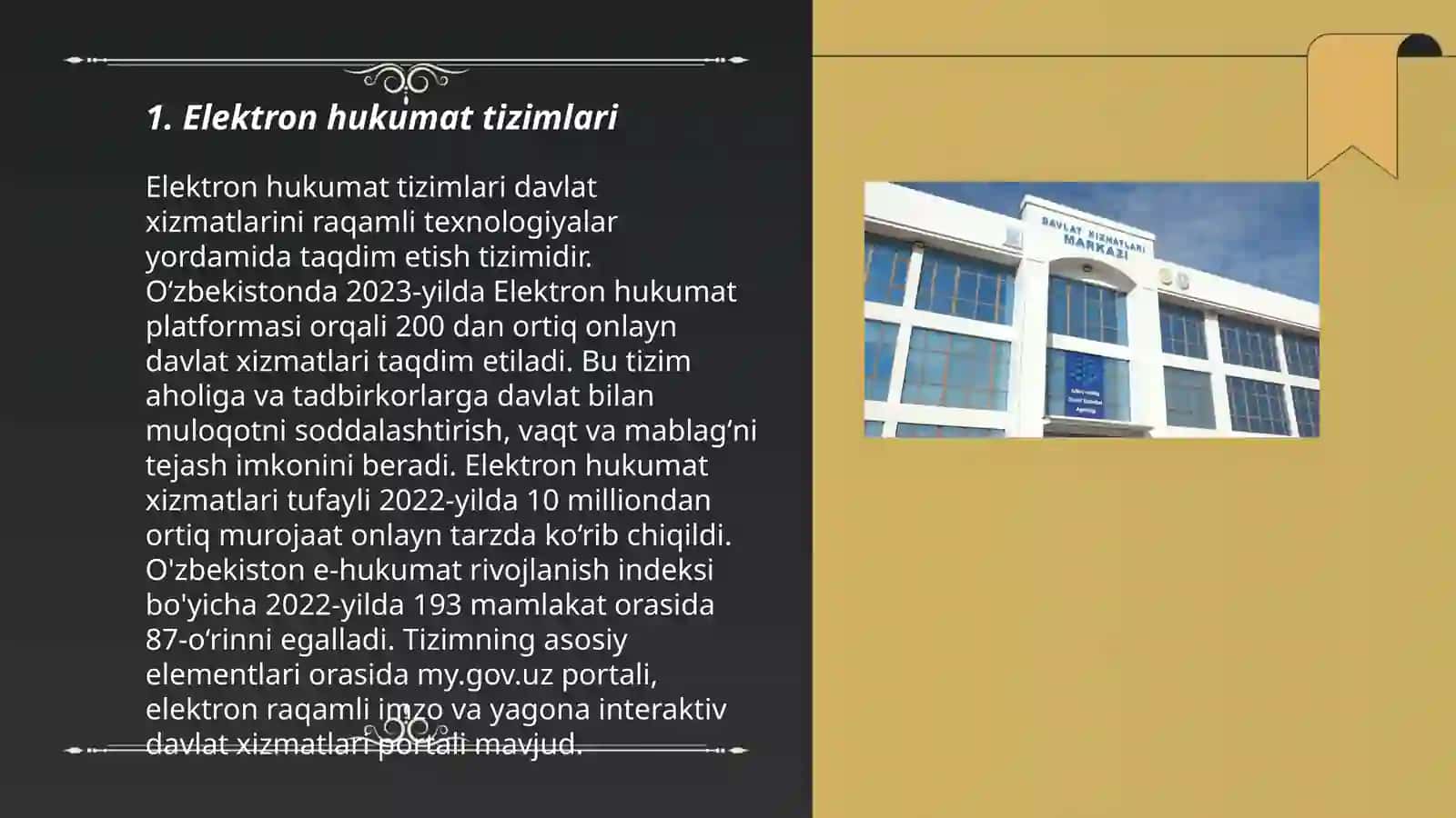 Elektron hukumat tizimlari 3