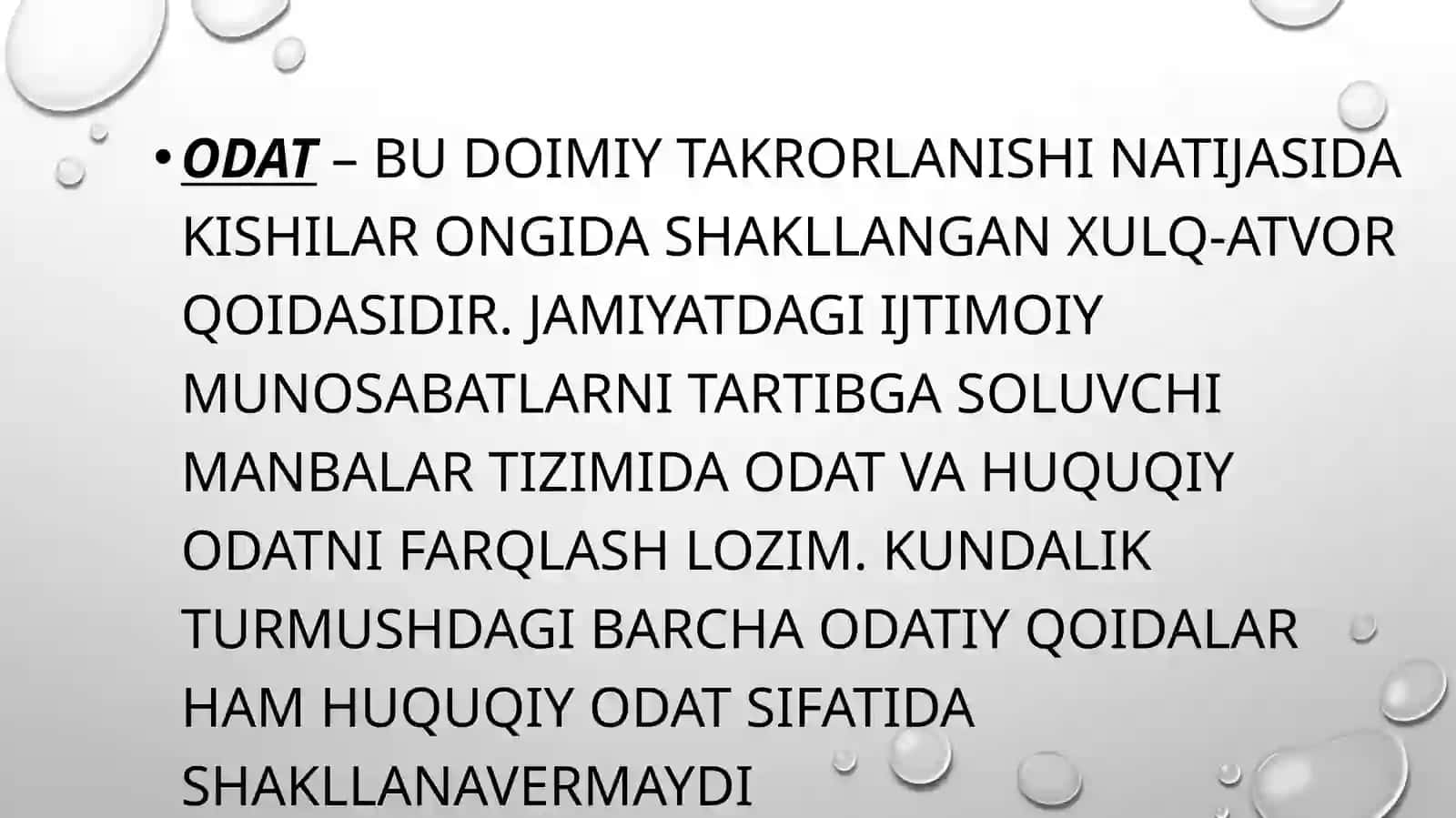 Huquqiy odat-Huquqning qaDIMGI manbasi sifatida 3