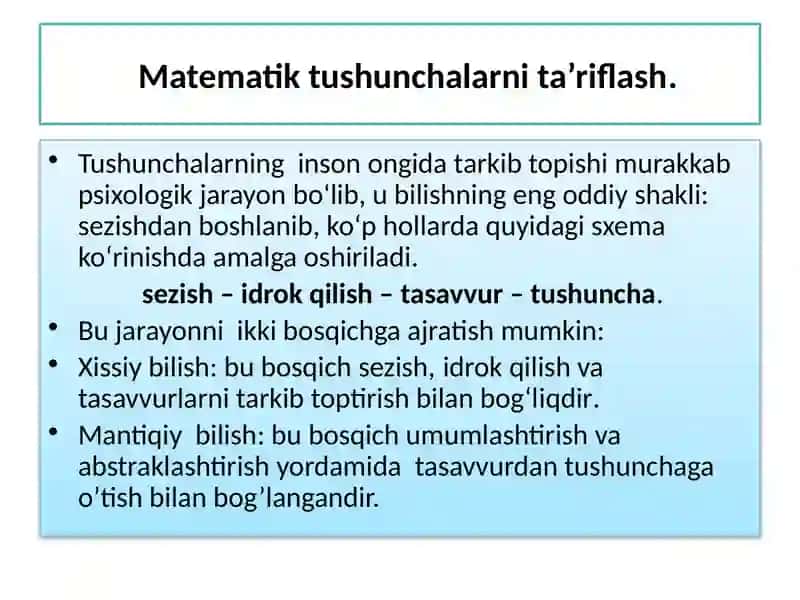 Matematik o'qitishda fakkur qilish formalari 3