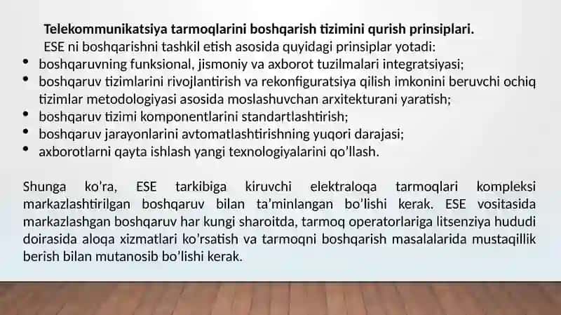 Telekommunikatsiya tarmoqlarini boshqarish 3