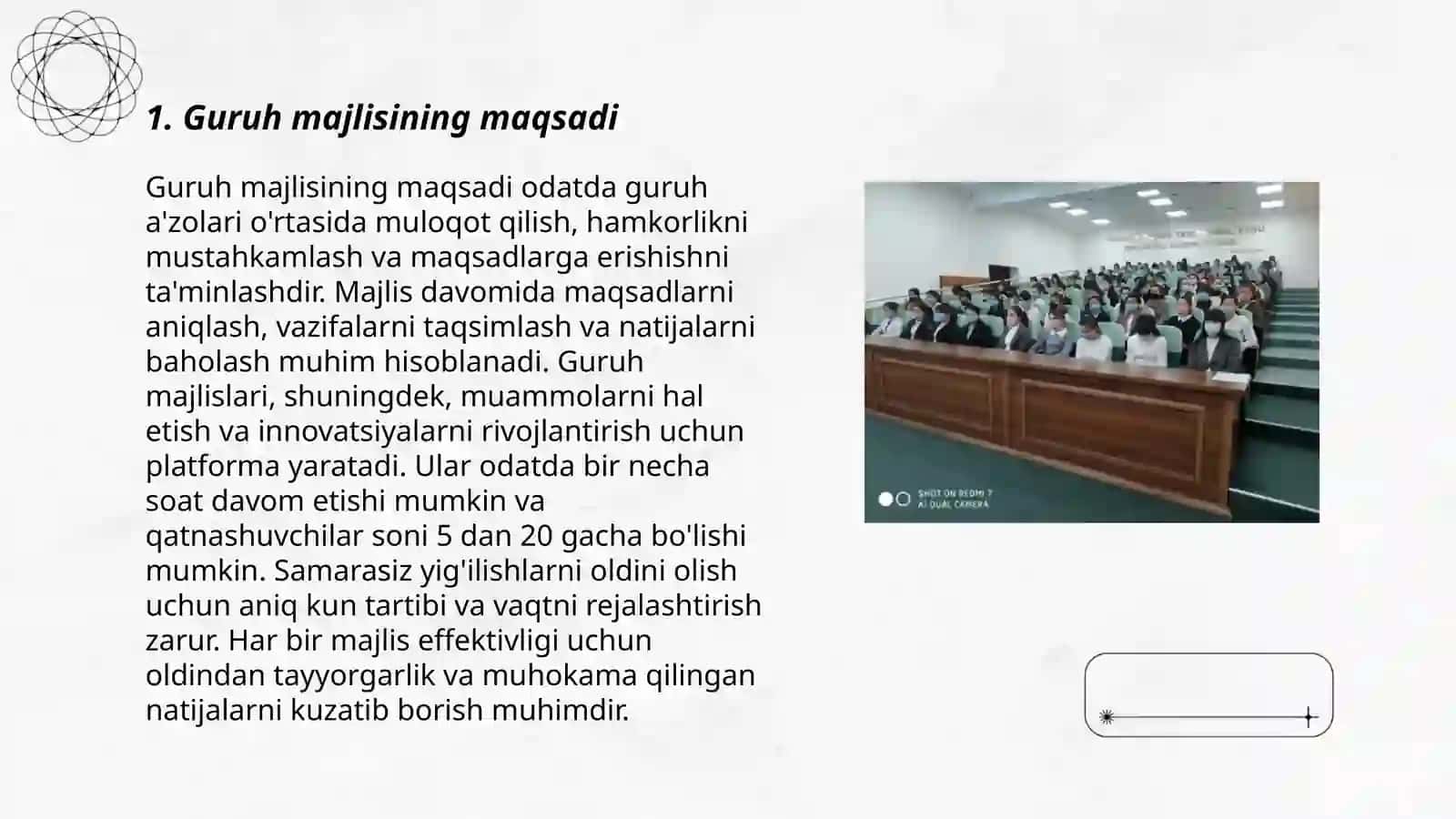 Guruh majlisi bayonnomasini tayyorlash 3