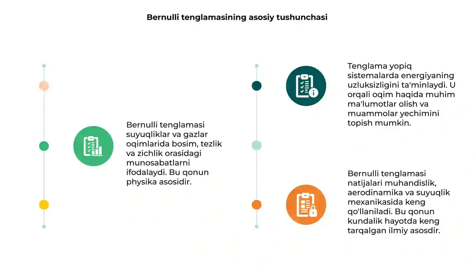 Bernullli tenglamasining mohiyati nimadan iborat 3