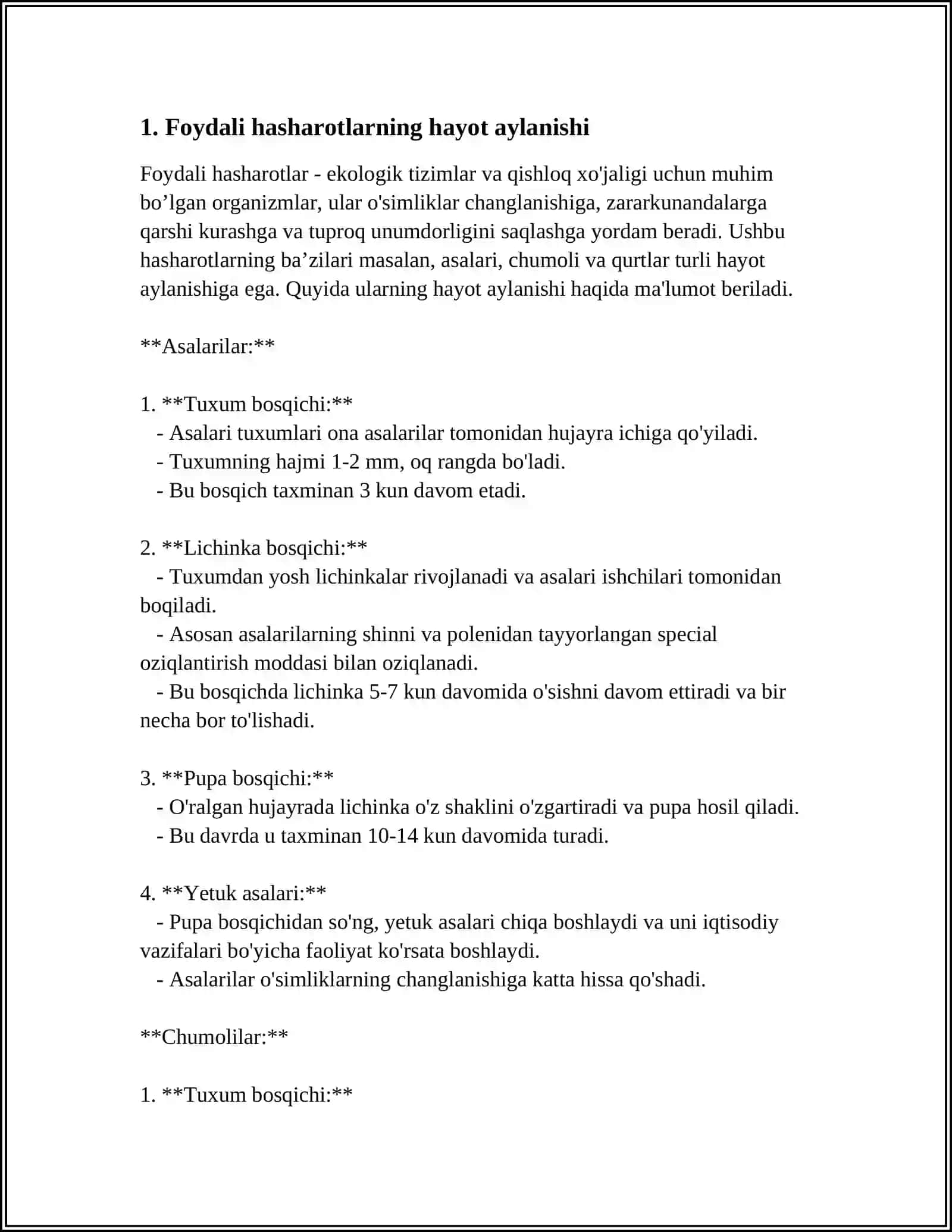 Foydali hasharotlarning ekologiyasi 3